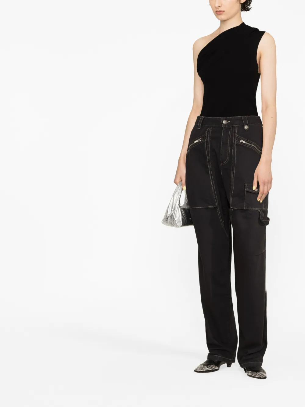 wide cargo jeans