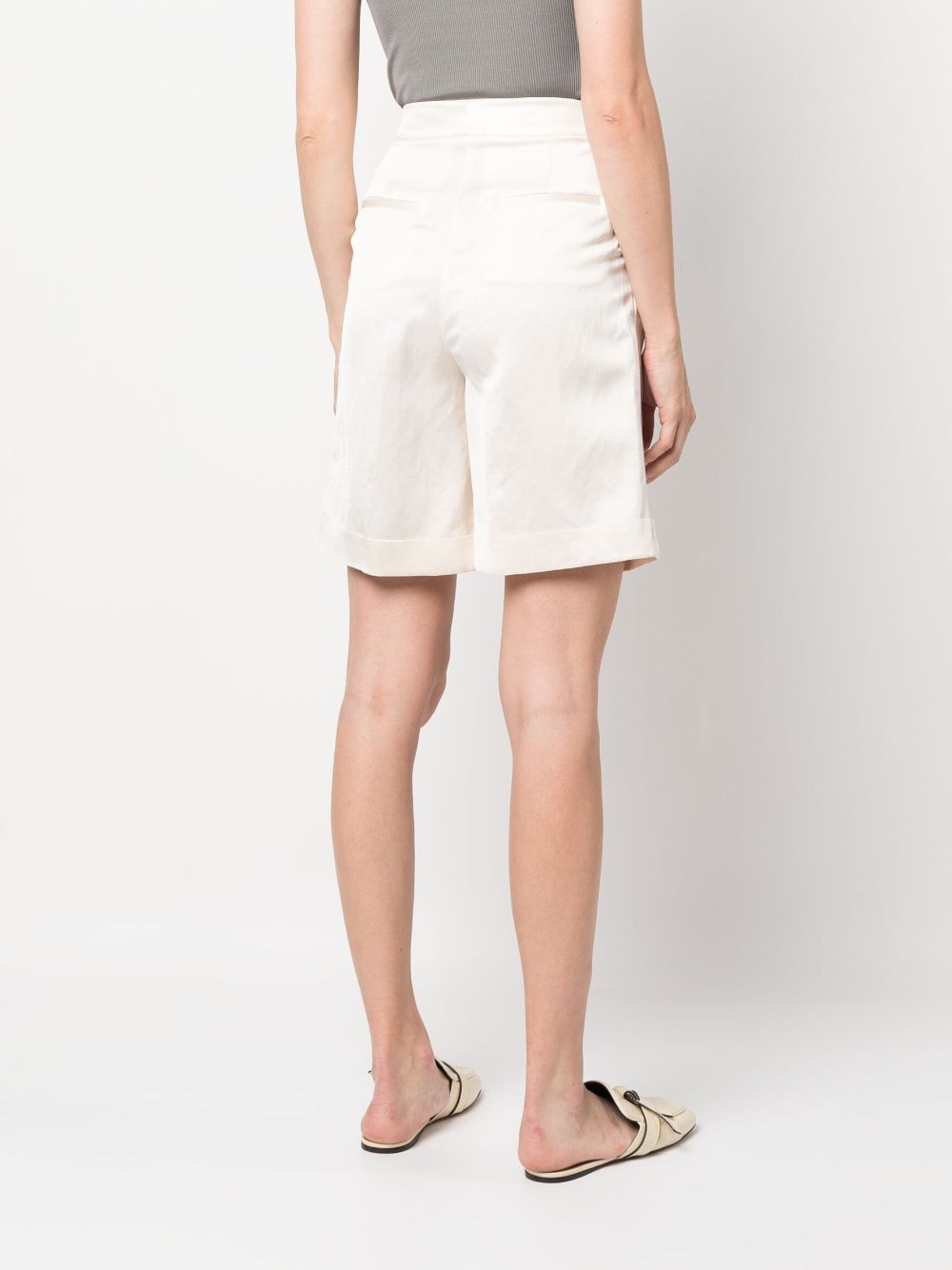 PESERICO HIGH-WAISTED TAILORED SHORTS 