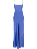 THE ANDAMANE silk-chiffon maxi slip dress - Blue