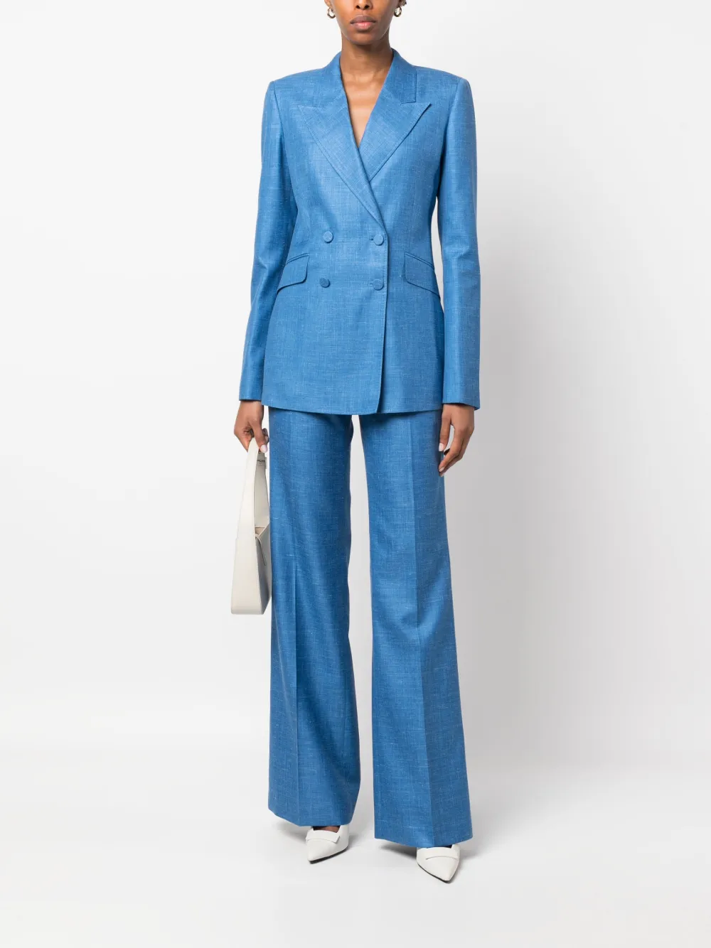 Gabriela Hearst Stephanie double-breasted blazer - Blauw