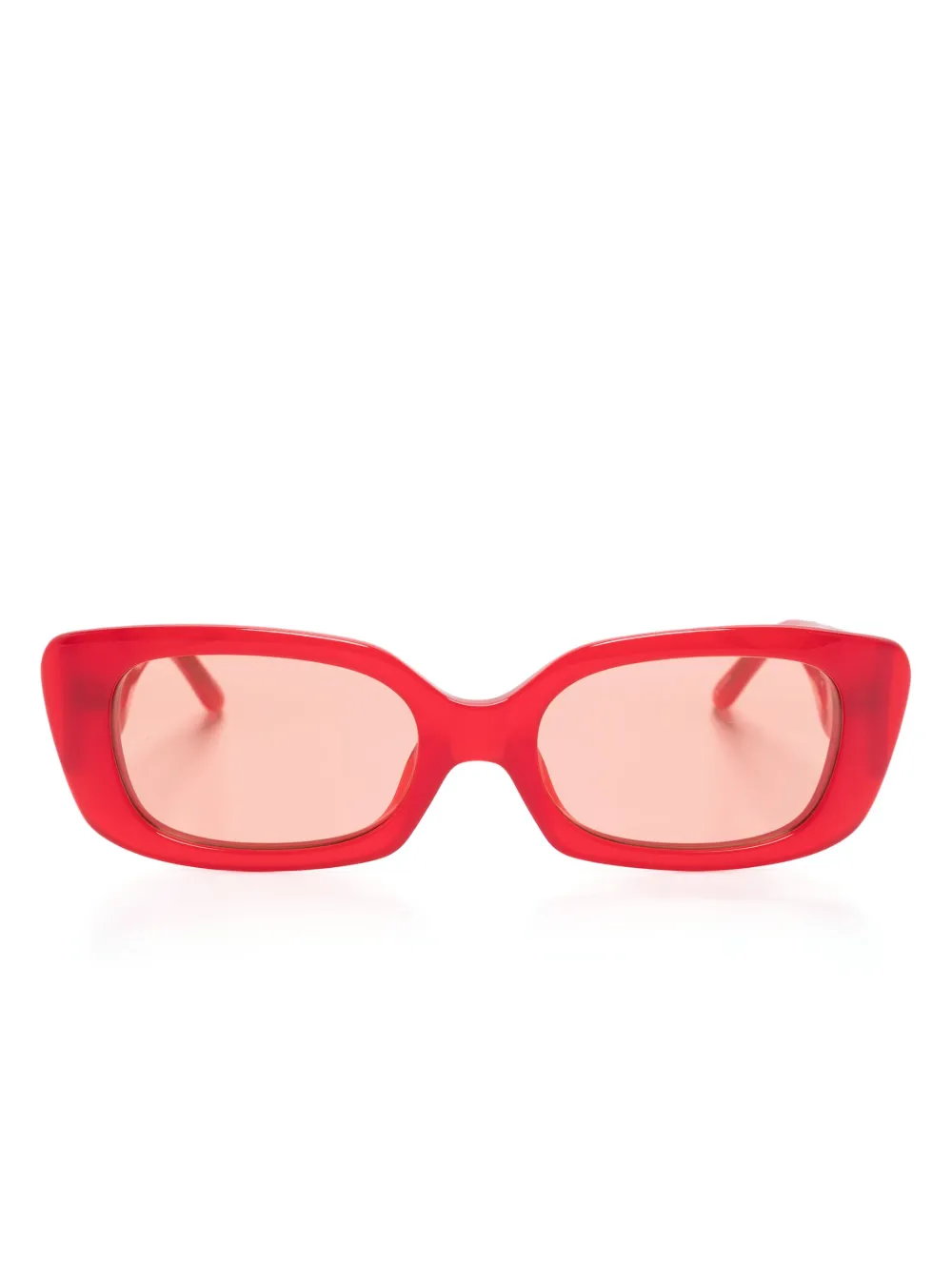 Magda Butrym crystal-embellished rectangle sunglasses | Red | Image 1