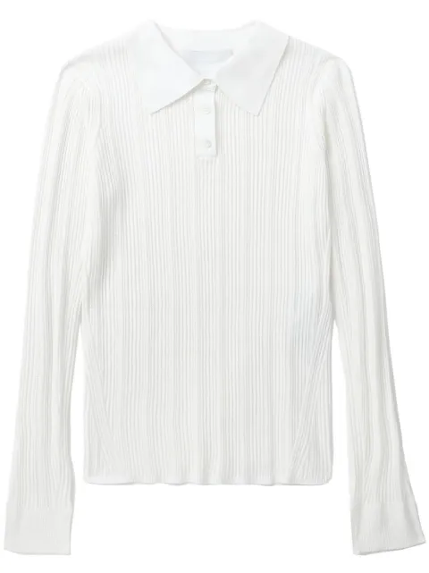 3.1 Phillip Lim ribbed-knit long-sleeve top 