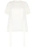 3.1 Phillip Lim semi-sheer panelled knitted top - White