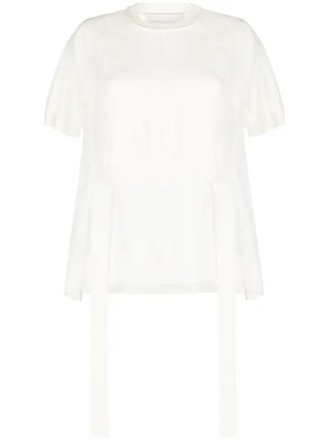 3.1 Phillip Lim semi-sheer panelled knitted top