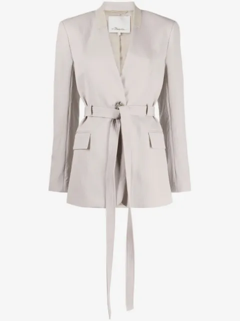 3.1 Phillip Lim enkelknäppt blazer med knytning