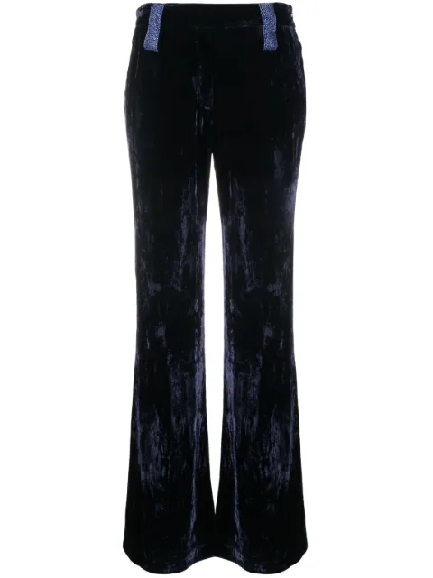 Forte Forte Calça flare com efeito de veludo