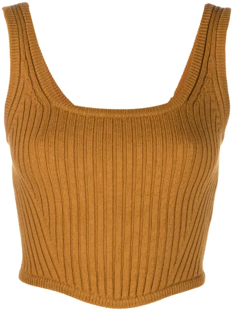 Forte Forte ribbed-knit cropped top