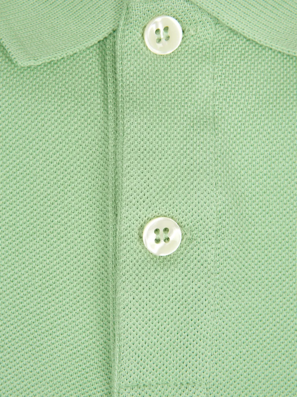 Lacoste Logo-patch Piqué Polo Shirt In Grün