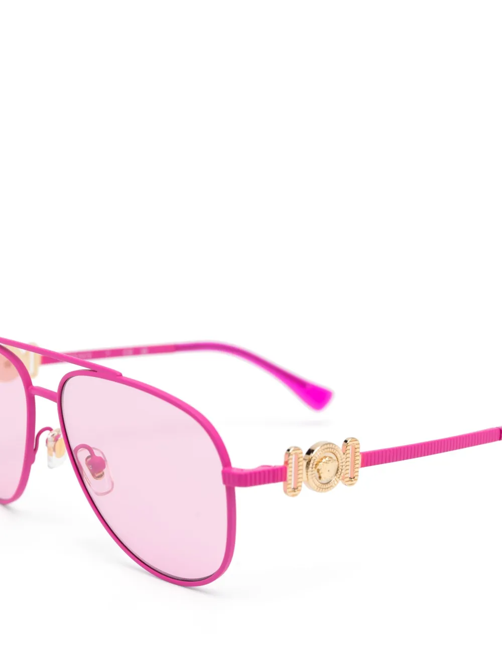 Versace Kids Zonnebril met rond montuur - Roze
