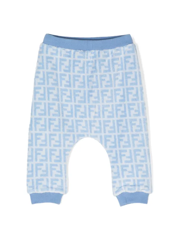 Fendi Kids モノグラム パンツ | ブルー | FARFETCH JP