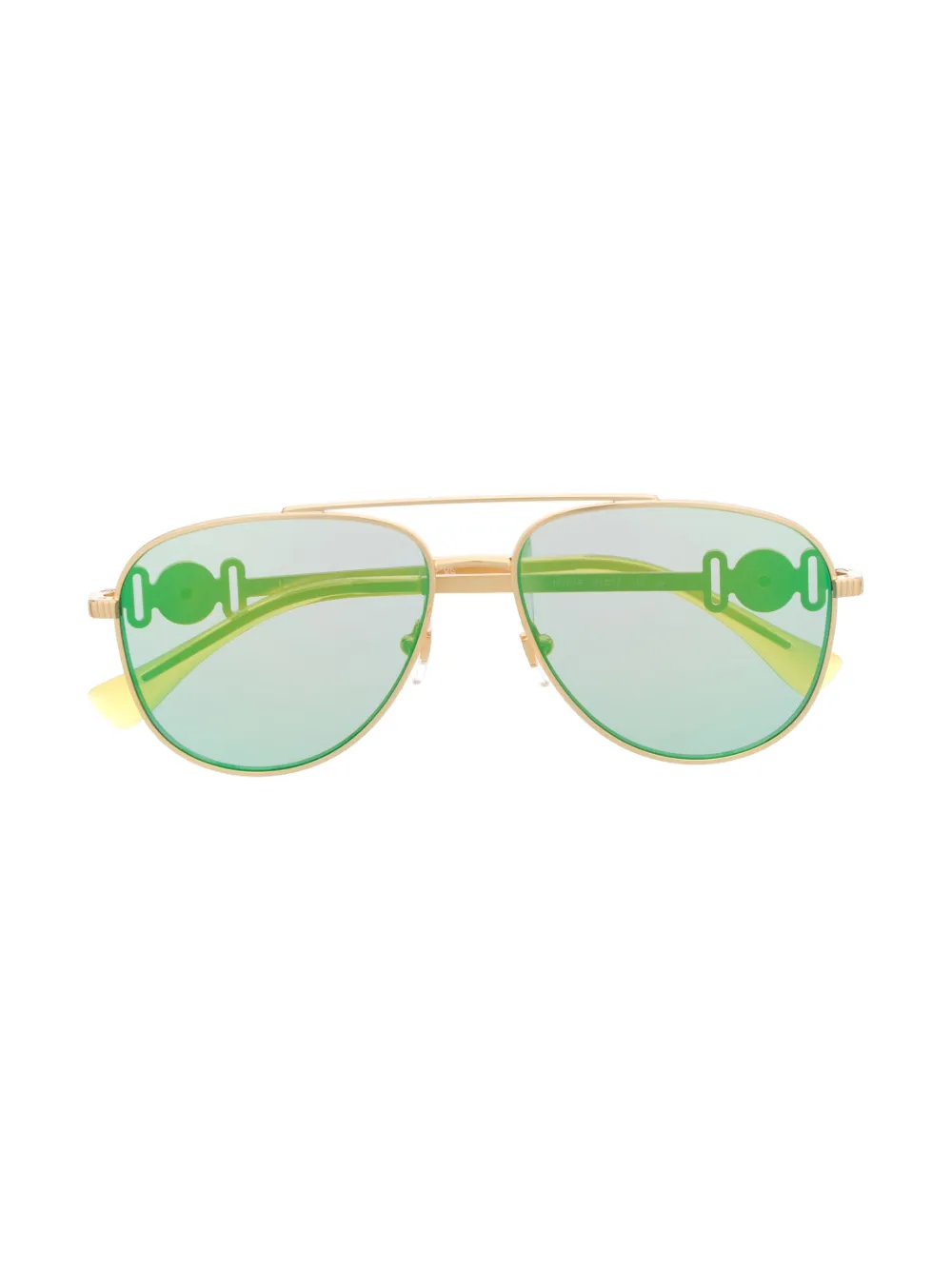 Versace Kids' Metal Round Frame Sunglasses In Gold