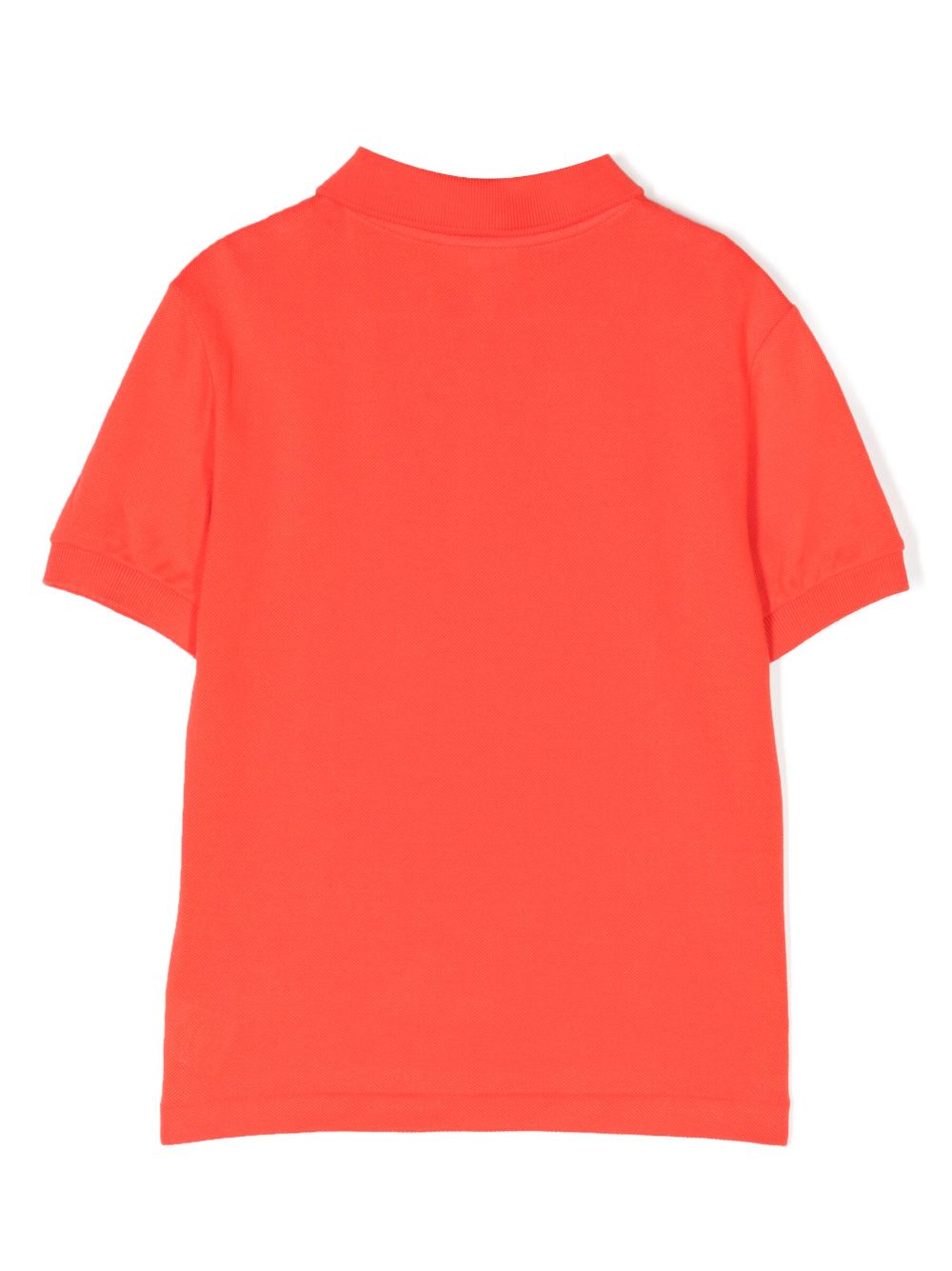 Lacoste Kids logo-patch cotton polo shirt - Oranje