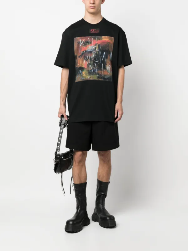 Raf Simons グラフィック Tシャツ | ブラック | FARFETCH JP