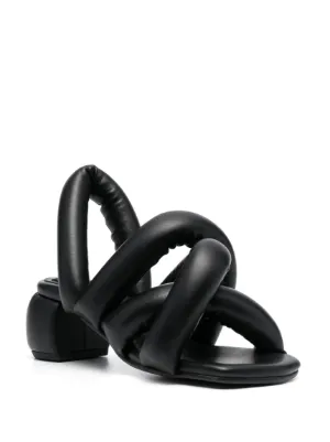 Yume yume Circular Heel 110mm サンダル 黒 Yume Yume Circular Heel - Black Heels | UJNG