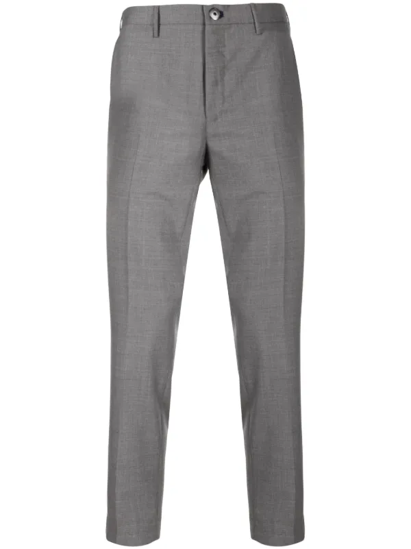 Incotex Cropped Chino Trousers Grey FARFETCH IN - Main Image
