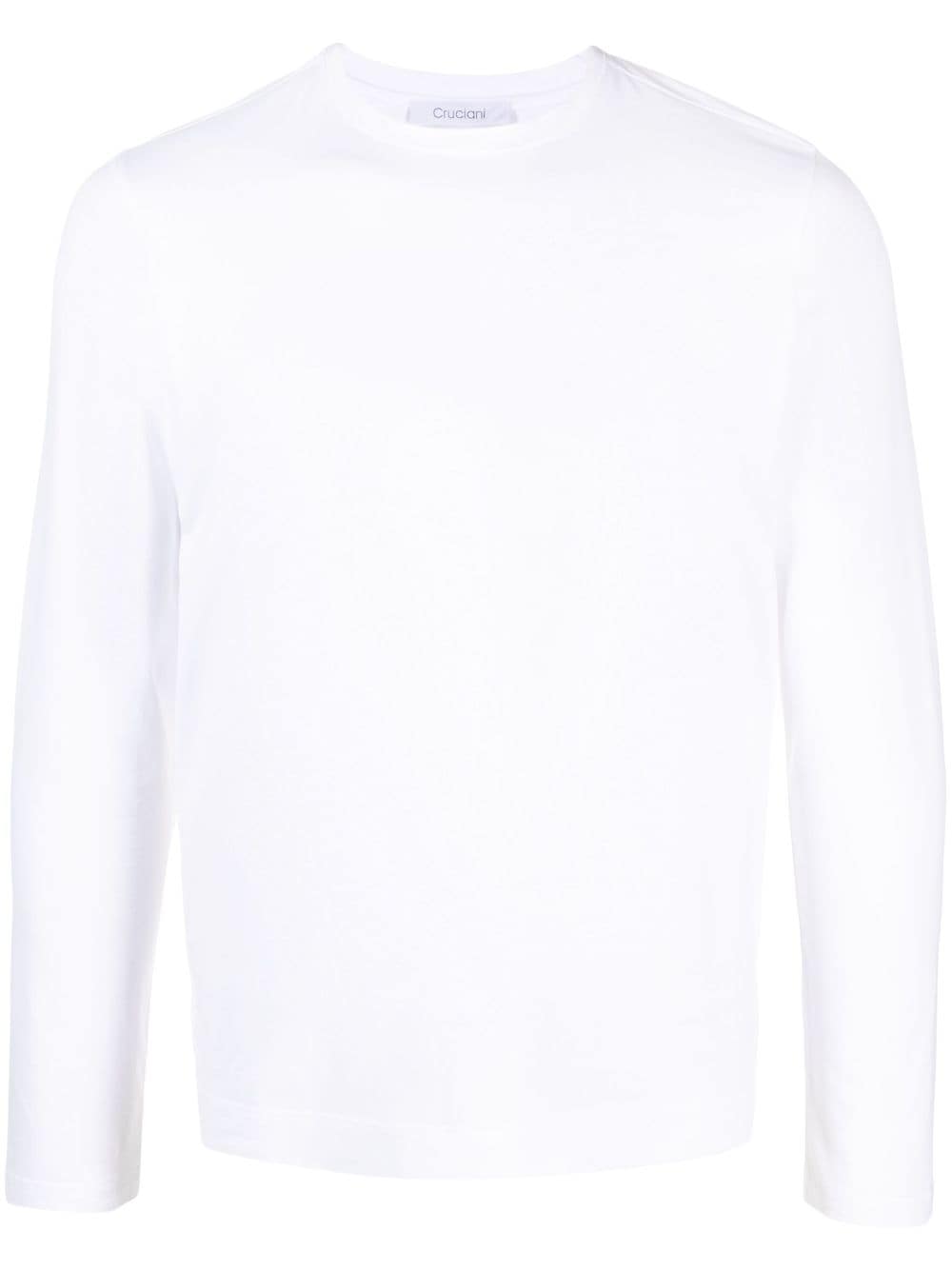 Cruciani long-sleeved stretch-cotton T-shirt