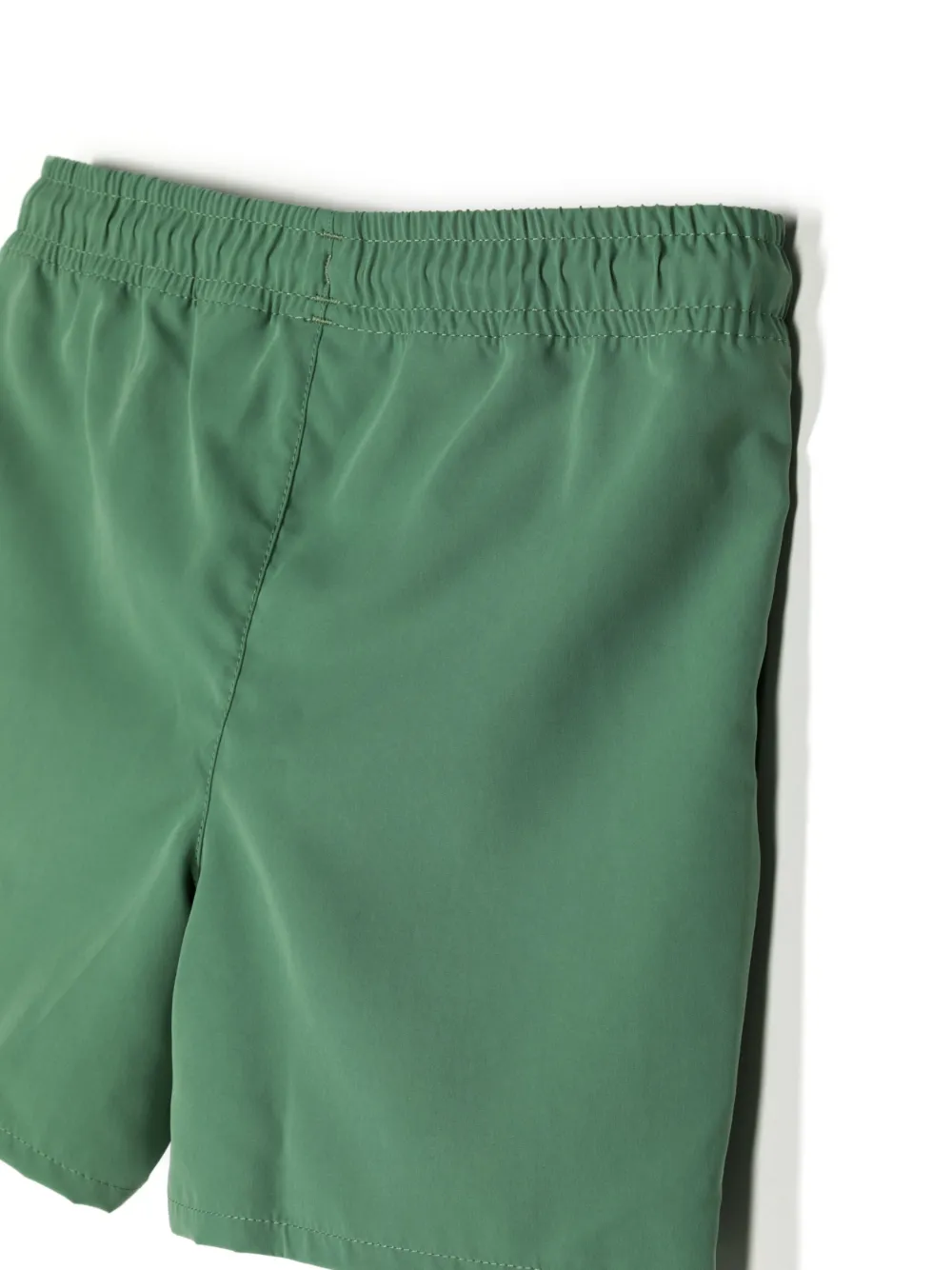 Lacoste Kids logo-patch drawstring swim short - Groen