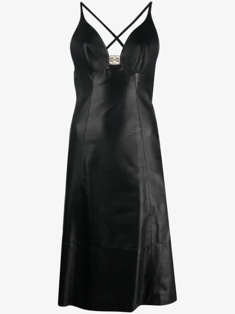 LOEWE Abito midi con applicazione