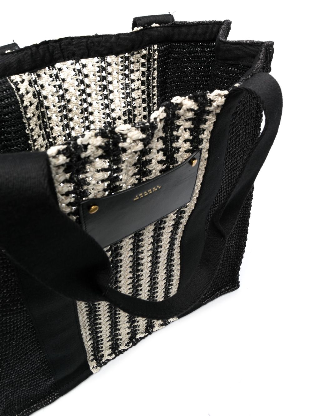 ISABEL MARANT stripe-panel tote bag Women