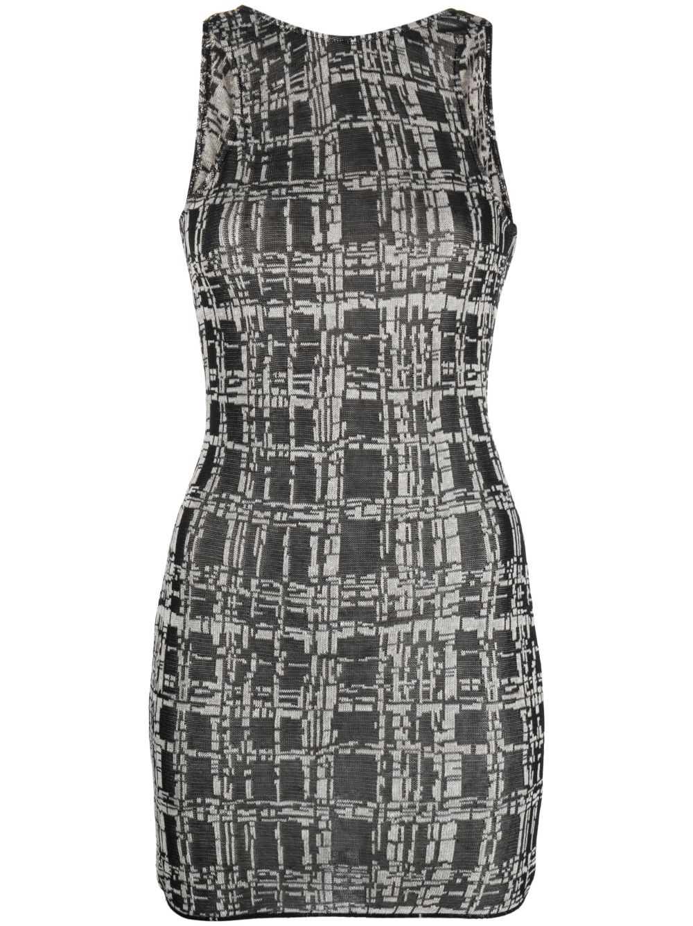 Shop Vitelli Sleeveless Knitted Minidress In Schwarz