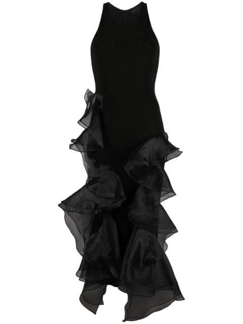 Rochas - ruffled tiered maxi dress