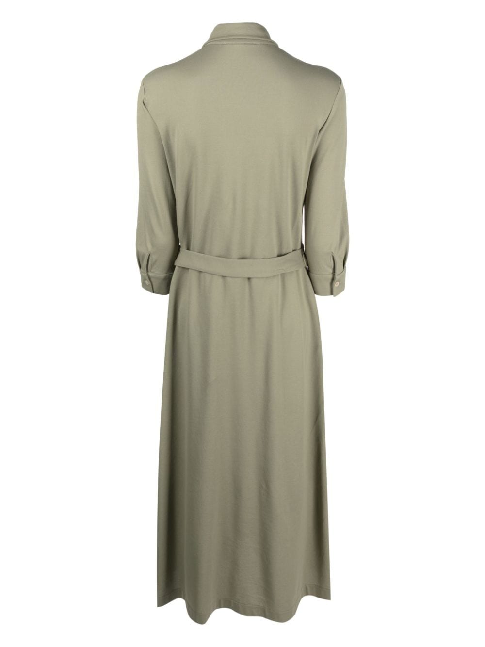 Shop Circolo 1901 Long-sleeve Midi Dress In Green