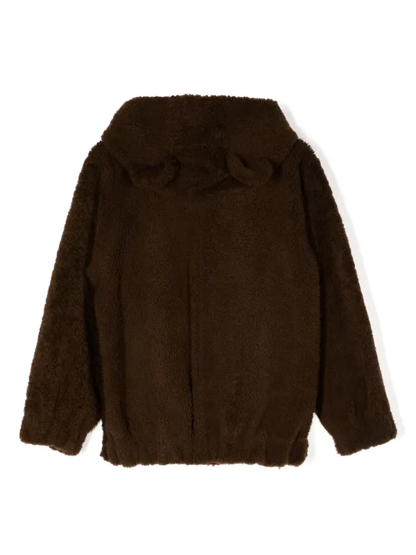 Fendi Kids モノグラム フーデッドコート | ブラウン | FARFETCH JP