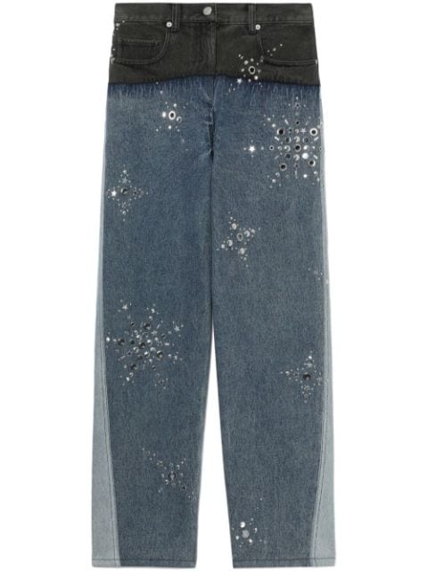 3.1 Phillip Lim eyelet-detail straight-leg jeans