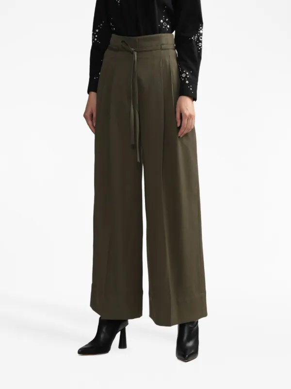 3.1 Phillip Lim ハイウエスト ストレートパンツ | グリーン | FARFETCH JP