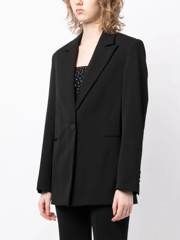 3.1 Phillip Lim ピークドラペル シングルジャケット | ブラック 