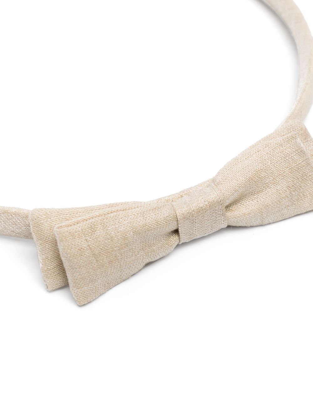 Bonpoint Stnoeud bow-detail headband - Beige