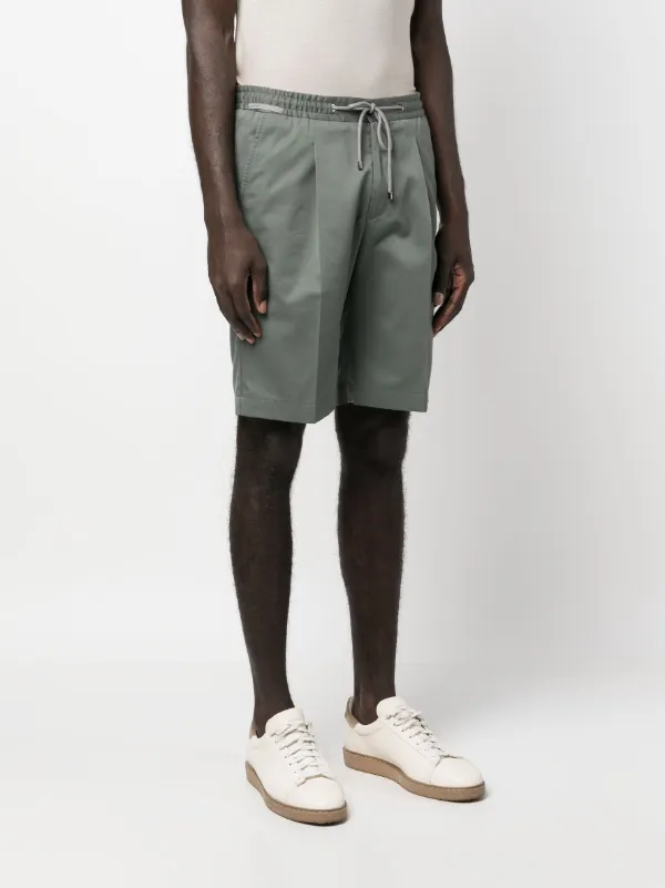 Corneliani drawstring waist Chino Shorts Green FARFETCH IE