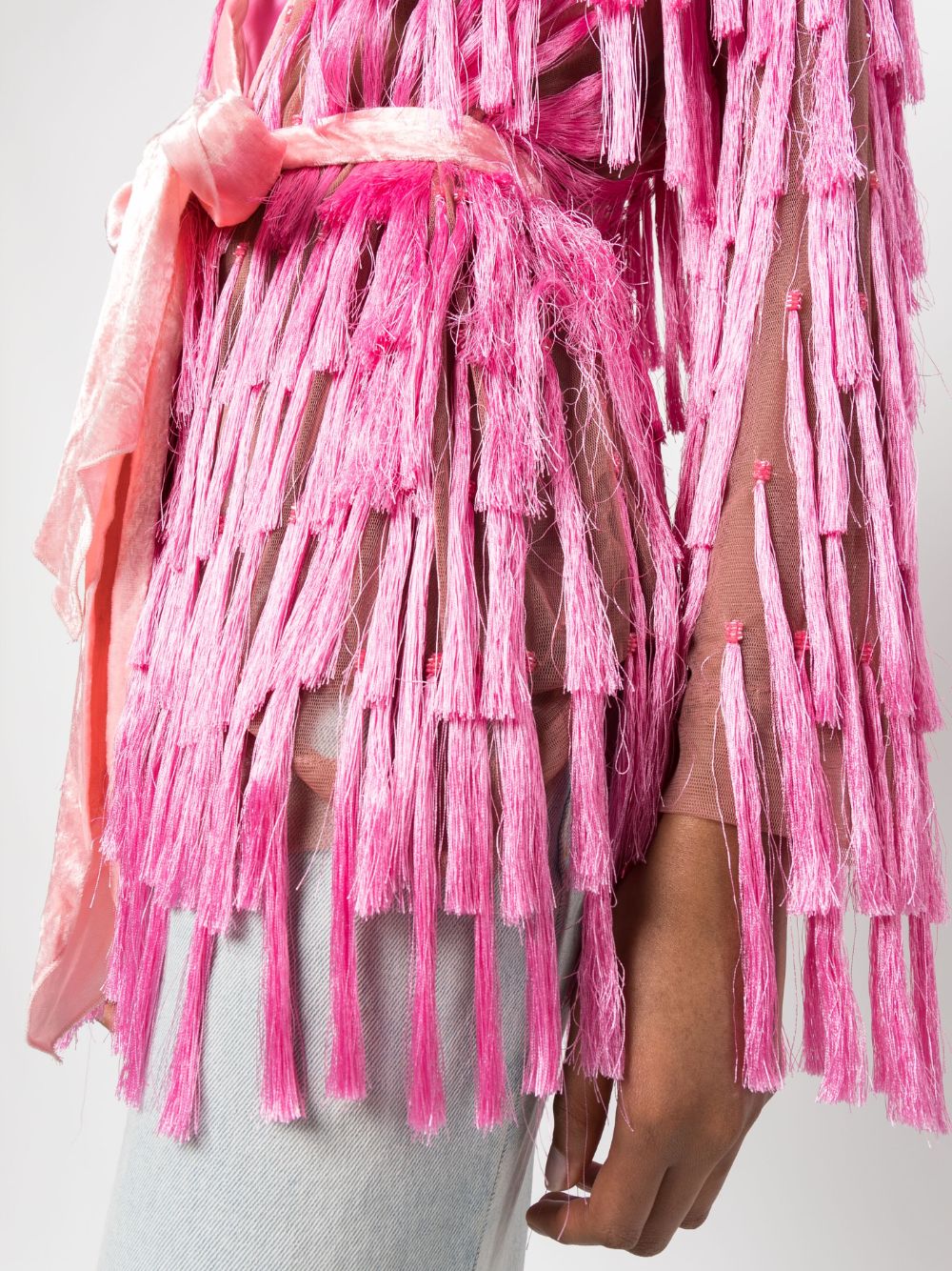 Shaggy hot sale fringe jacket