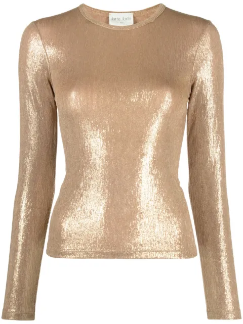 Forte Forte metallic long-sleeve T-shirt