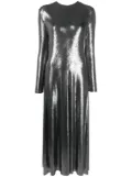 Forte Forte metallic-finish shift maxi dress - Silver