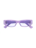 Versace Kids rectangle frame sunglasses - Purple