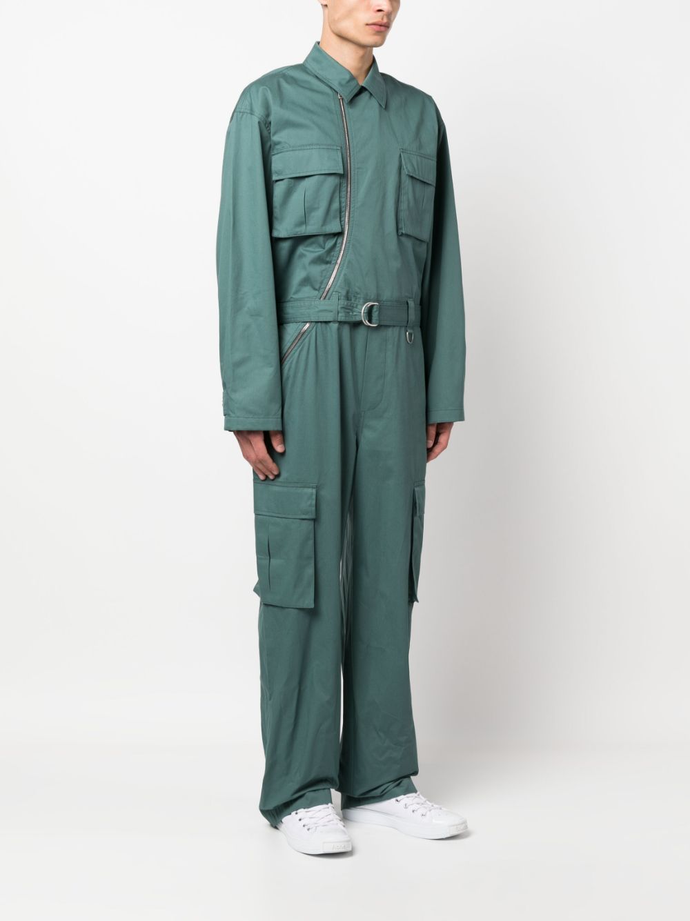 Shop Honey Fucking Dijon X Acne Cotton Overalls In Green