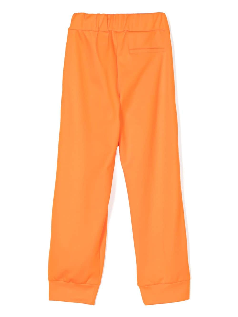 Shop Fendi Ff-logo Print Track Pants In Orange