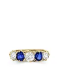 Pragnell Vintage 18kt yellow gold sapphire and diamond ring