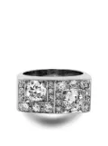 Pragnell Vintage 18kt white gold Art Deco diamond cocktail ring - Silver