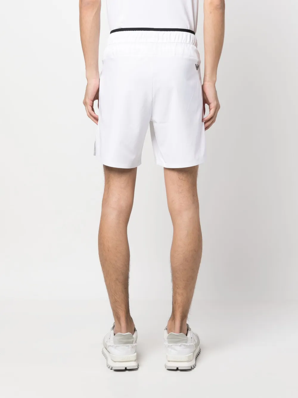 Ea7 Emporio Armani Shorts met logoprint Wit