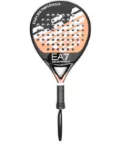 Ea7 Emporio Armani logo-print beach bat set - Black