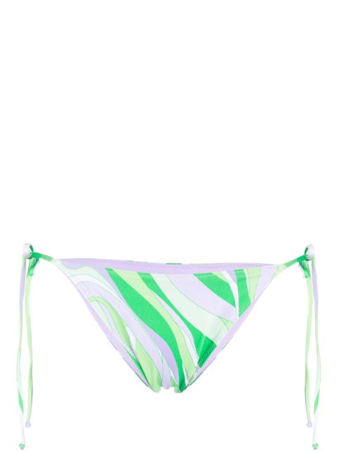 MC2 Saint Barth wave-print bikini bottom Women