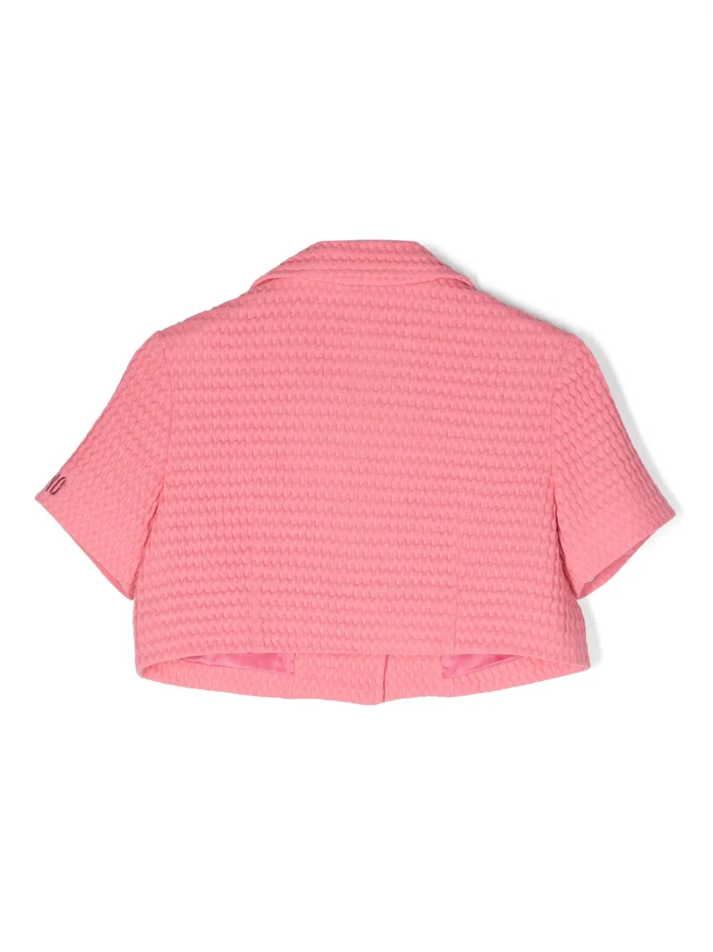 Moschino Kids Cropped blazer - Roze