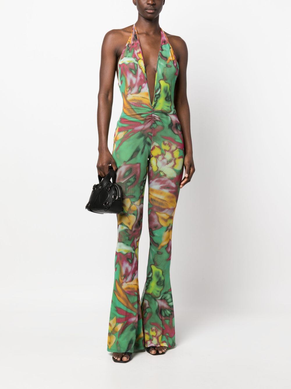 THE ANDAMANE Jumpsuit met bloemenprint - Groen