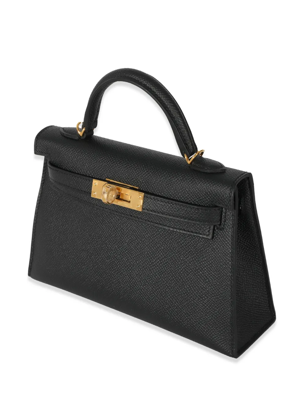 Hermès - 2022 pre-owned Kelly II 20 mini tote bag - women - Leather - One Size - Black 2