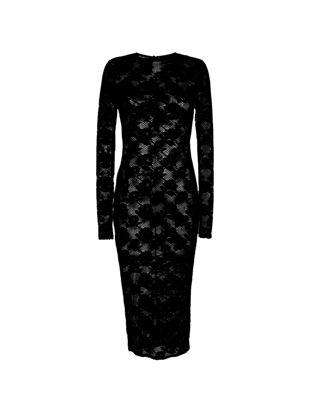 Fleur Du Mal Le Stretch mini-jurk met kant Zwart