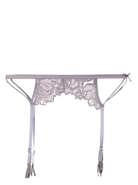 Fleur Du Mal Whitney embroidered garter belt