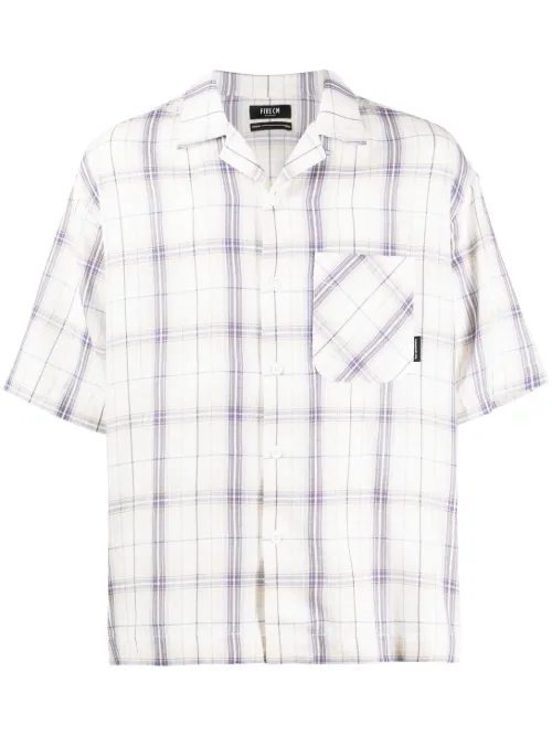 Chemise en coton à carreaux - FIVE CM - Modalova