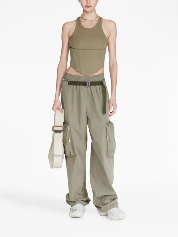 Dion Lee Float corset-style Top | Green | FARFETCH